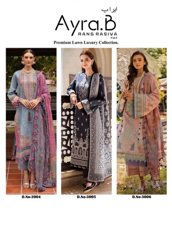 Sof Ayra B Vol-3 Karachi Dress Material